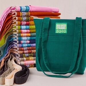 Big Bud Press Baby Blue Zip Top Tote Bag